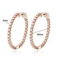Moissanite Hoop Earrings