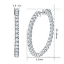 Moissanite Hoop Earrings