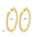 Moissanite Hoop Earrings