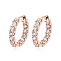 Moissanite Hoop Earrings