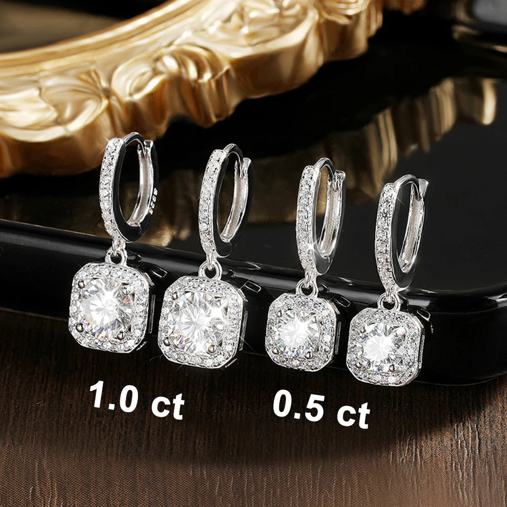 Floating Sparkle Earrings – Suspended Purity