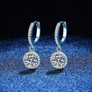 Delicate Halo Drop Earrings