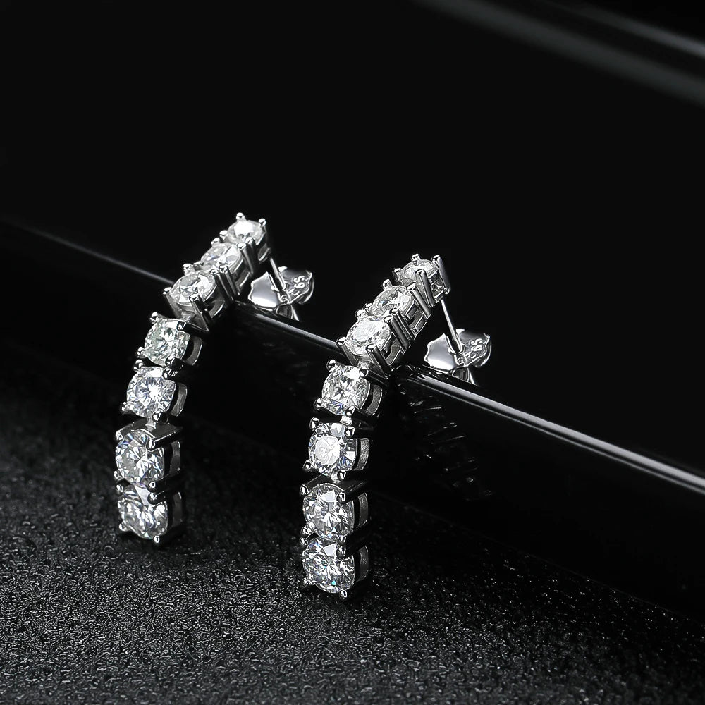 Moissanite Drop Earrings