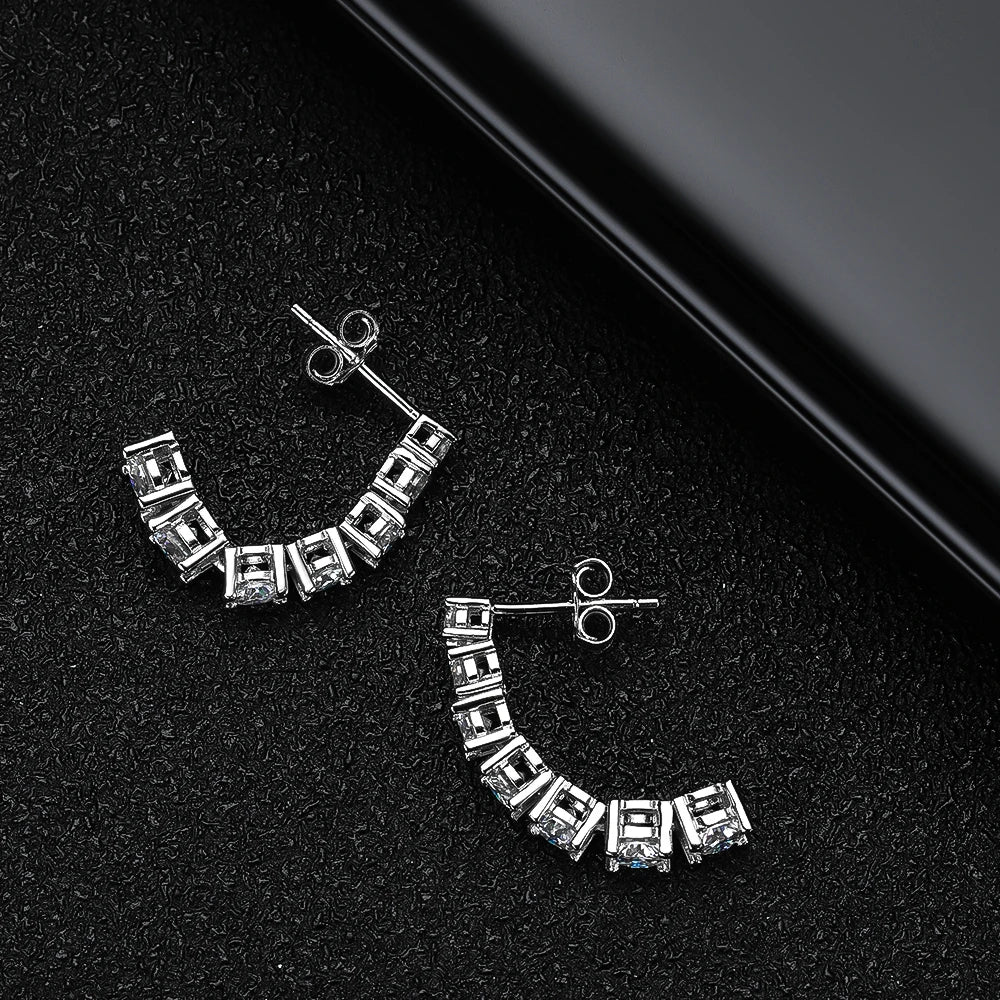 Moissanite Drop Earrings