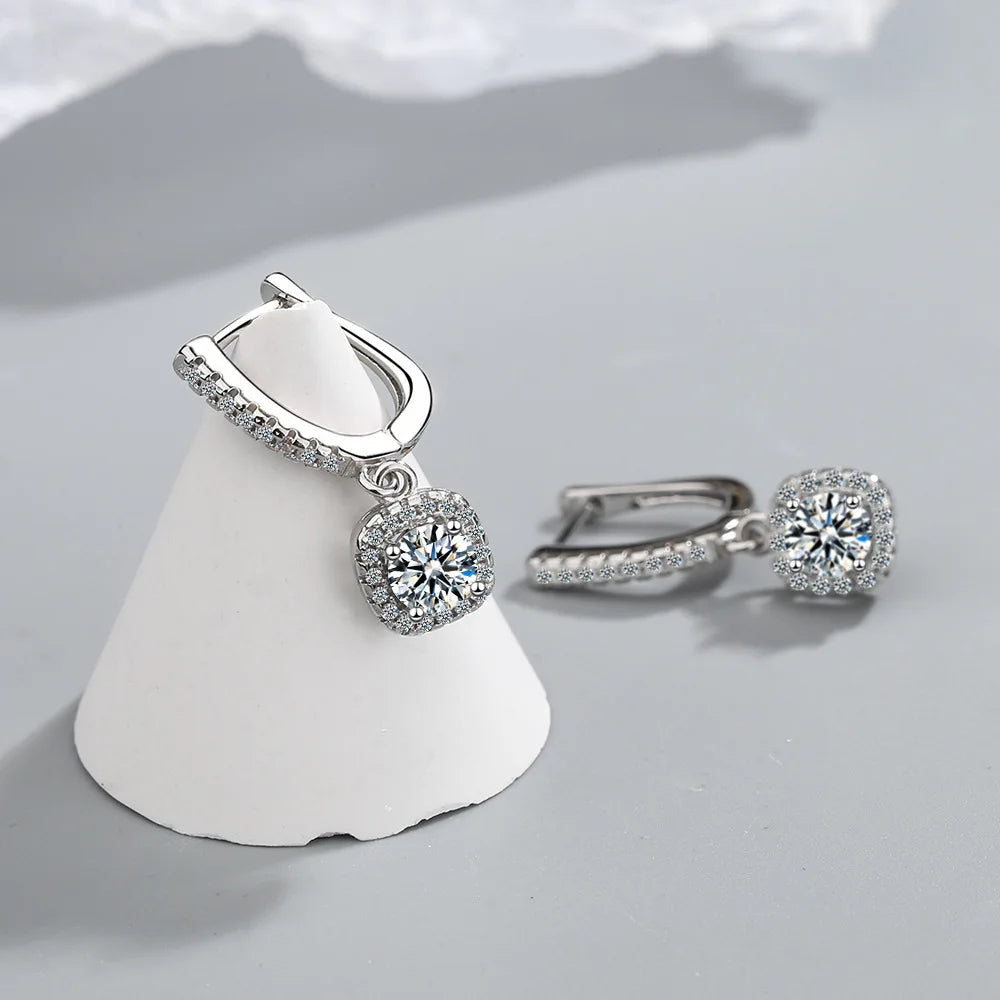 Suspended Halo Earrings – Weightless Sparkle