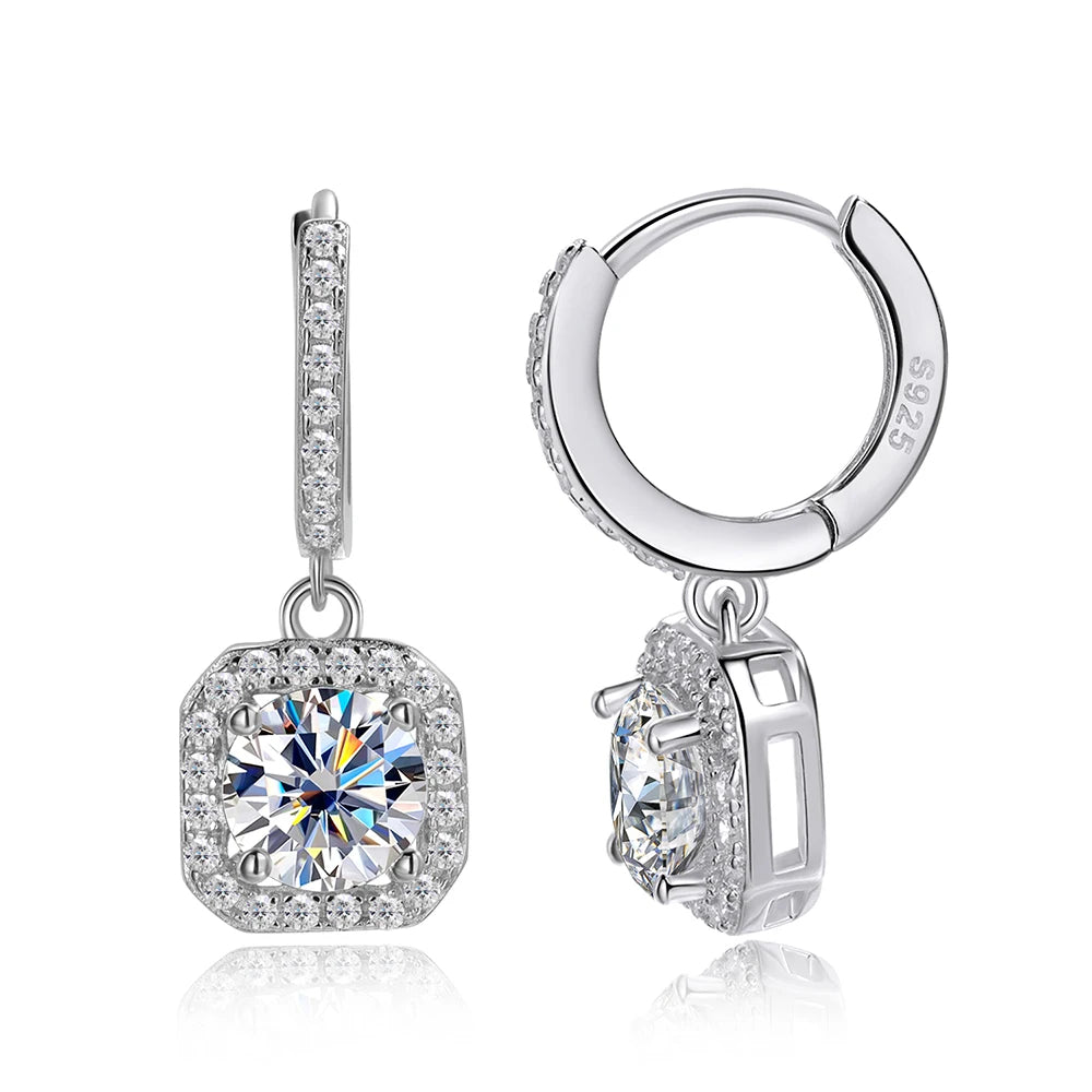 Floating Sparkle Earrings – Suspended Purity