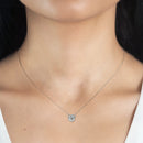 Discreet Sparkle Necklace – Moissanite Pendant