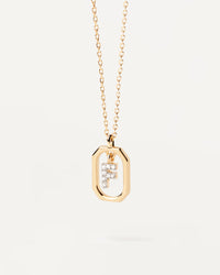 Gold-Finish A–Z Letter Pendant Necklace