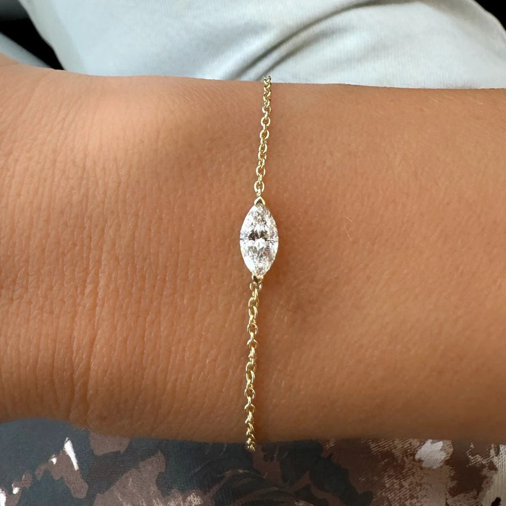 Solitaire Moissanite Bracelet