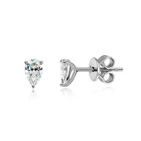 Drop of Elegance Earrings – Pear-Shaped Moissanite